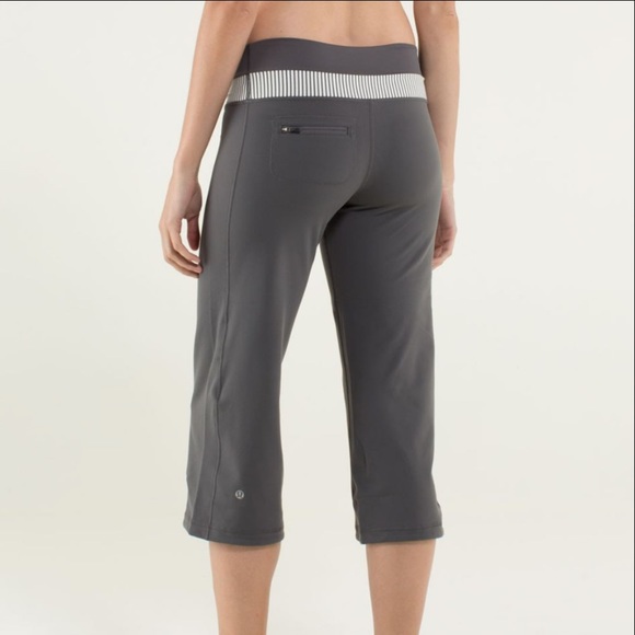 lululemon athletica Pants - LULULEMON Dharana Crop Luon Yoga Legging Soot